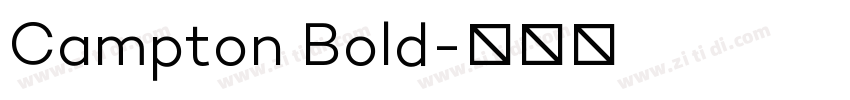 Campton Bold字体转换